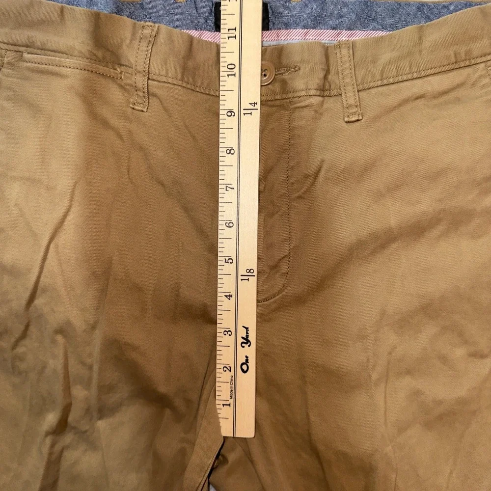J.Crew 770 Straight Fit Chino Pants Mens 32x34 Khaki Tan Cotton‎ Twill Stretch
